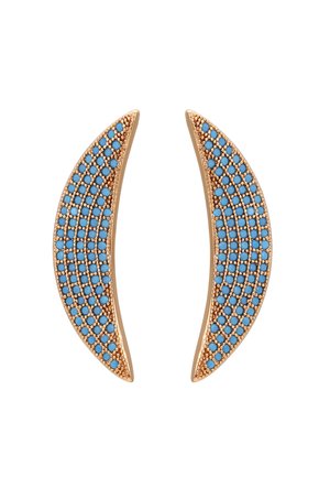 Cercei - rose gold turquoise