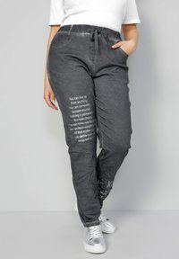 MIAMODA Teplákové kalhoty - gray denim