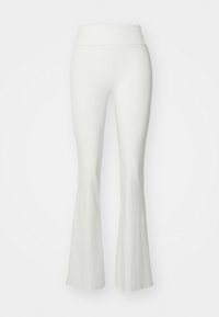 SOFT TOUCH FOLDED FLARE TROUSERS - Housut - tofu