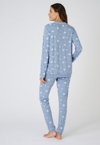 Damart EN INTERLOCK SET - Maglia del pigiama - blue