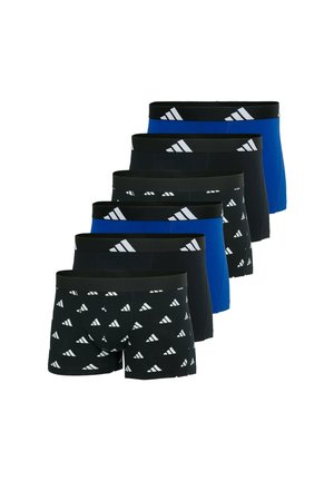 6 PACK - Boxerkalsong - schwarz weiß blau