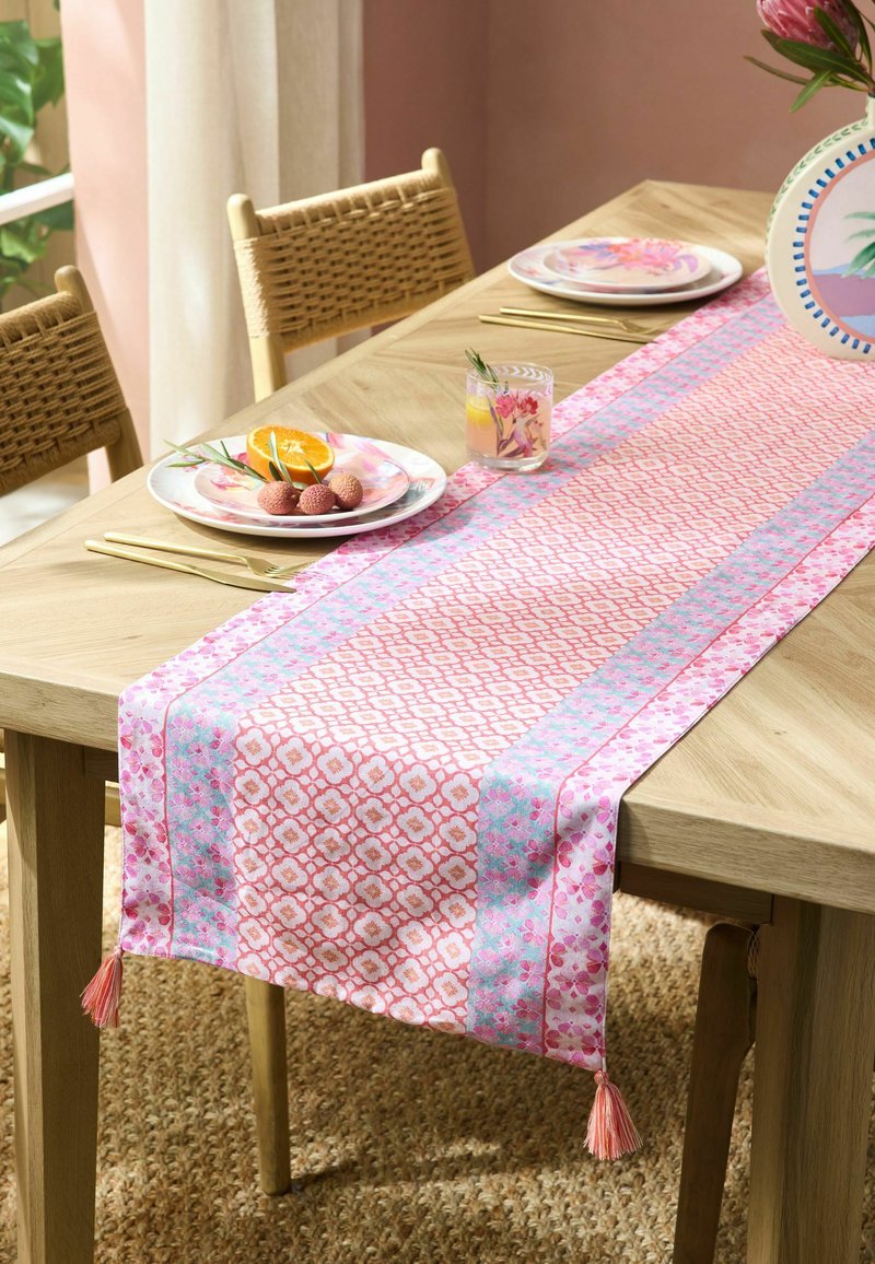 Next ARTIST FLORAL BORDER TABLE RUNNER UNISEX - Tischläufer - pink