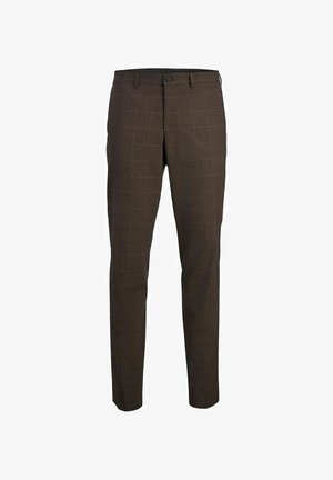 Jack & Jones PREMIUM, PREMIUM ELEGANTE KARIERTE - Nohavice - chocolate torte