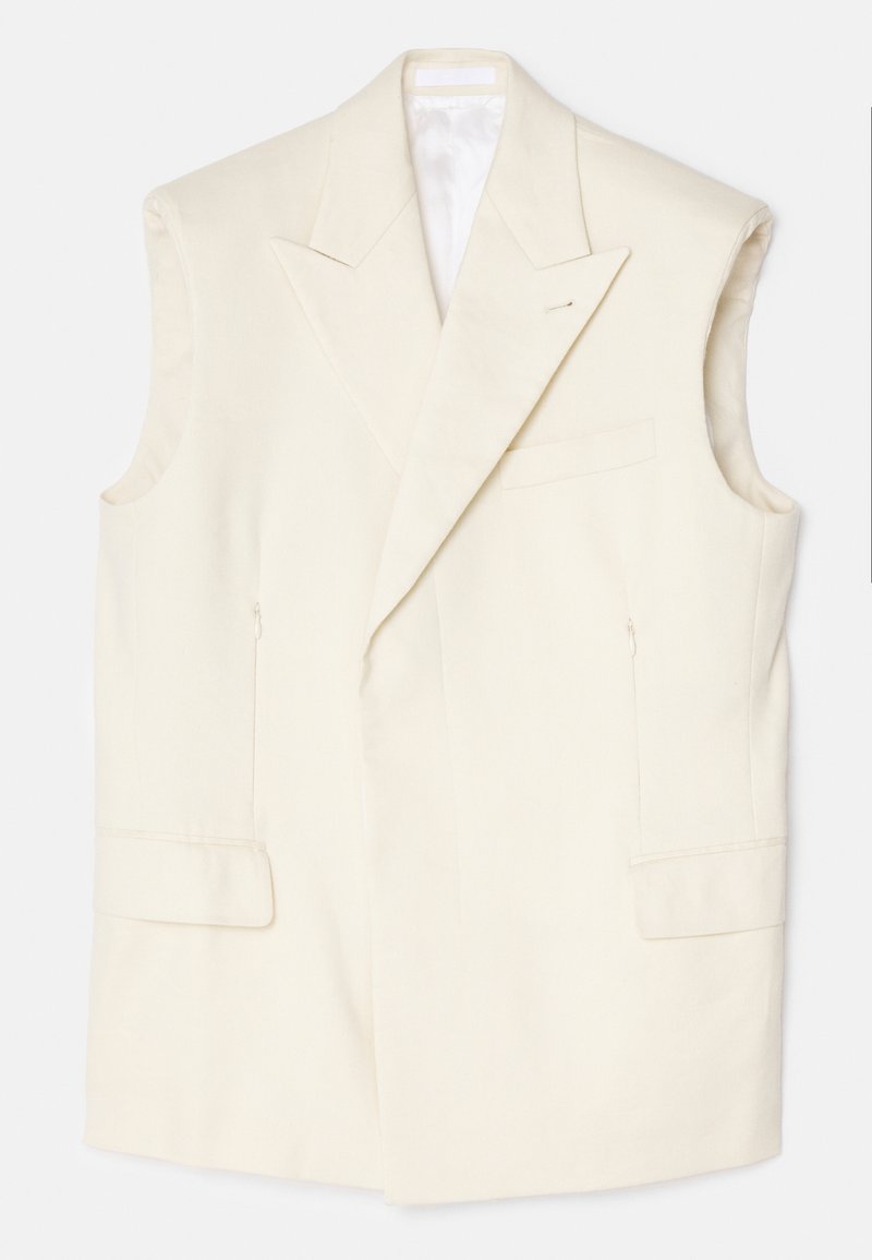 Helmut Lang Bodywarmer zandkleur Helmut Lang Bodywarmer zandkleur