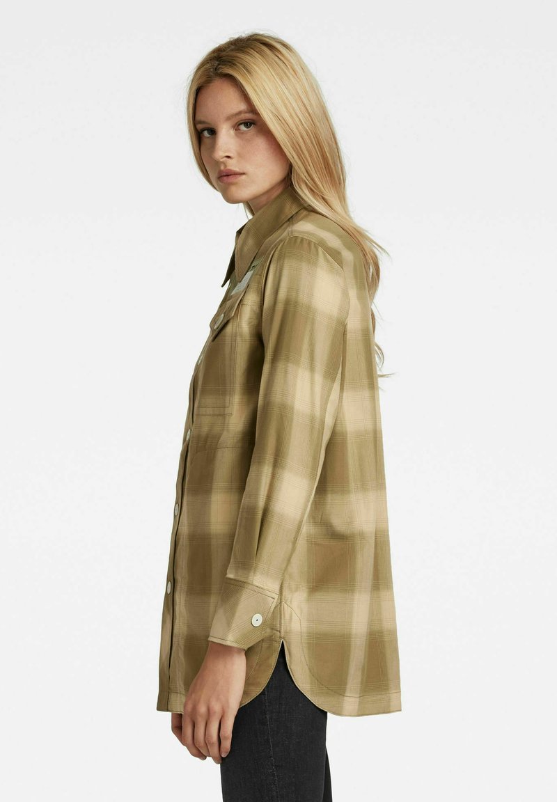Damen Leichte Jacken | G-Star Leichte Jacke fresh army green ryan check/hellbraun - GW19254 Damen Leichte Jacken | G-Star Leichte Jacke fresh army green ryan check/hellbraun - GW19254