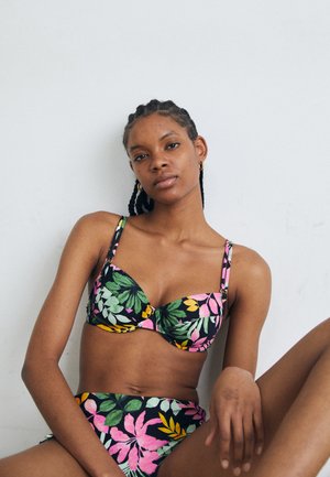 LASCANA VIVANCE WIRE - Bikinitop - black/pink