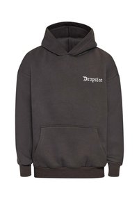 Dropsize DROPSIZE HERREN DROPSIZE HEAVY CLOUD DOVE HOODIE - Mikina s kapucí - washed black