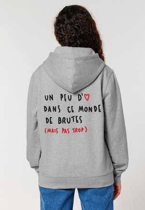 BRUTE BACK EMBROIDERY - Sweat zippé - grey