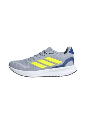 RUNFALCON - Zapatillas running asfalto - halo silver lucid lemon royal blue