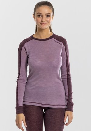 HIMALAYA CREWNECK - Hemd - dusty rose melange plum melange