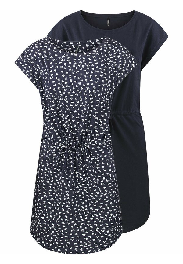 S/S 2 PACK - Jerseykleid - night sky