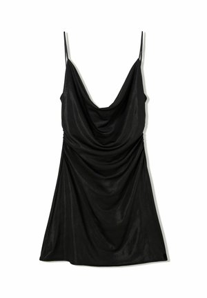 Bershka SHINY STRAPS - MINI - Cocktail dress / Party dress - black