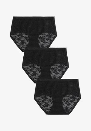 Next, MIDI FIT - ALL OVER NO VPL 3 PACK - Hipsters - black