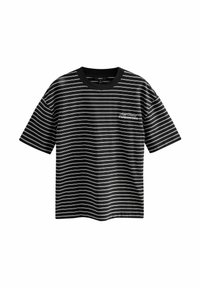REGULAR FIT - STRIPE HEAVYWEIGHT  - Trükipildiga T-särk - black graphic print