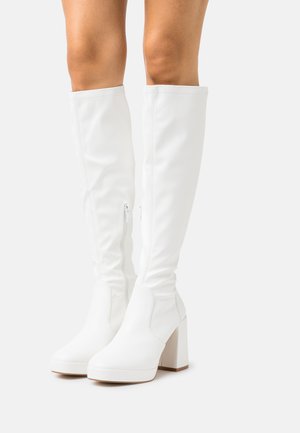RAID CANNON - Platform boots - white
