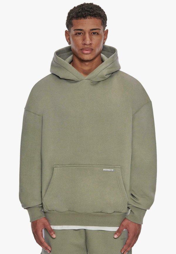 SUPER HEAVY BLANK - Kapuzenpullover - olive