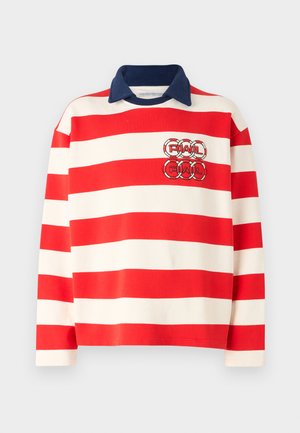 DRIFT STRIPED LONG SLEEVE UNISEX - Bluză de molton - red