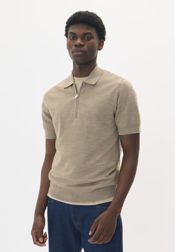 Poloshirt - khaki melange