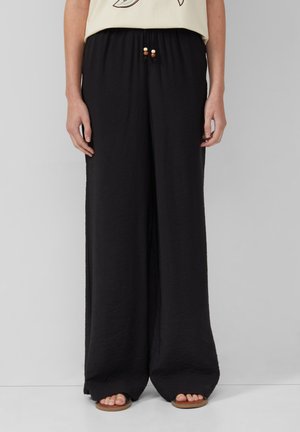 WIDE RELAXED FIT  - Trousers - schwarz