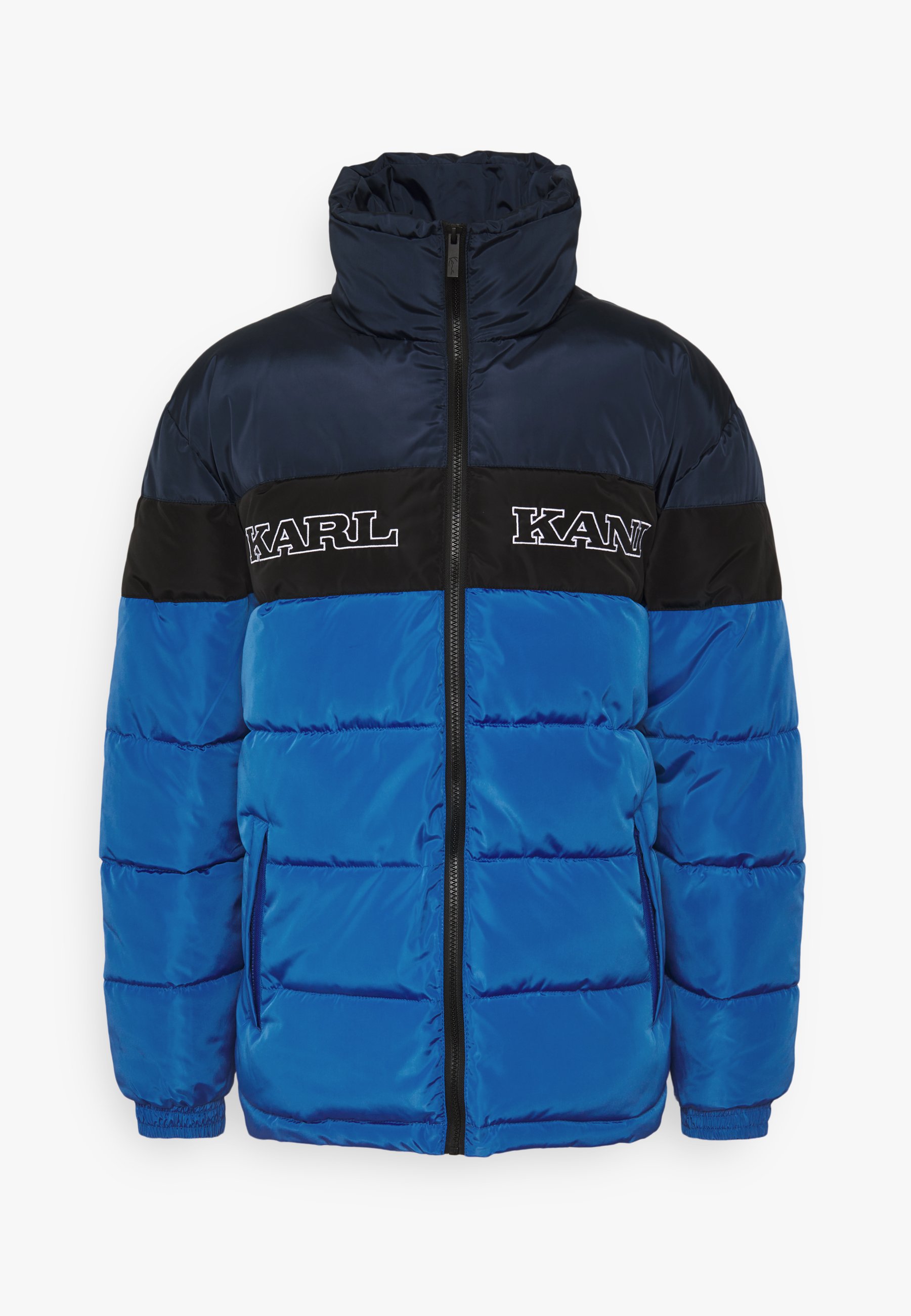 Winter Jacket Karl Kani Blaue Jacke Karl Kani Carolina Blue Puffer