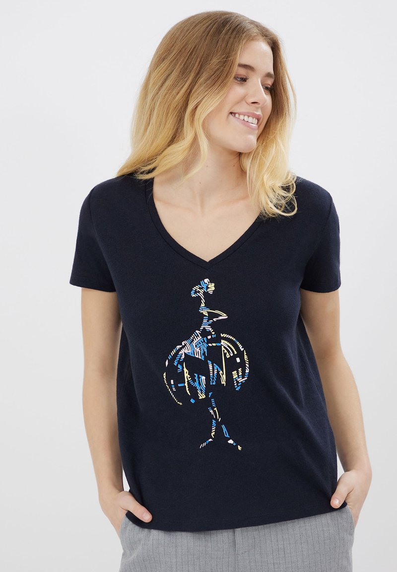 One Step Tshirt z nadrukiem/granatowy Zalando.pl