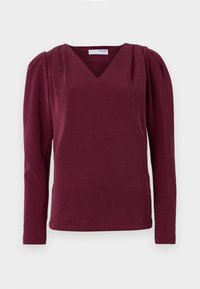 SLFFENJA V NECK  - Majica z dolgimi rokavi - zinfandel
