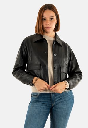 SOLANGE - Giacca in similpelle - noir
