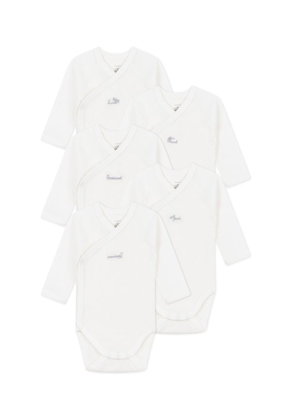 NEWBORN NAISS COTE UNISEX 5 PACK - Body - marshmallow