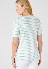 Damart COL TUNISIEN - Camiseta estampada - rayé bleu