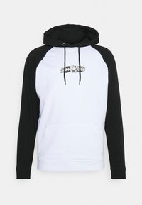 FLIER STRIP HOOD - Camisola - black/white