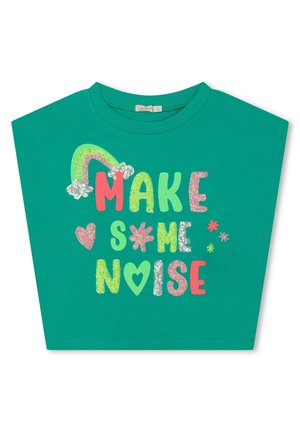 LOOSE WITH MESSAGE - T-shirt imprimé - vert agathe
