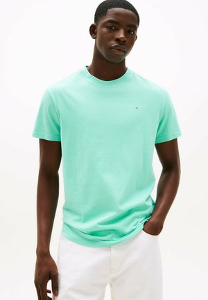 LINEAR LOGO CREW NECK - T-shirt basic - lagoon green