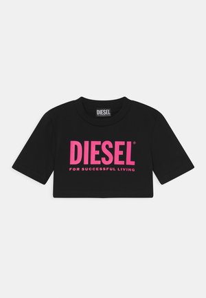 LOGO CROPPED - T-shirt con stampa - nero