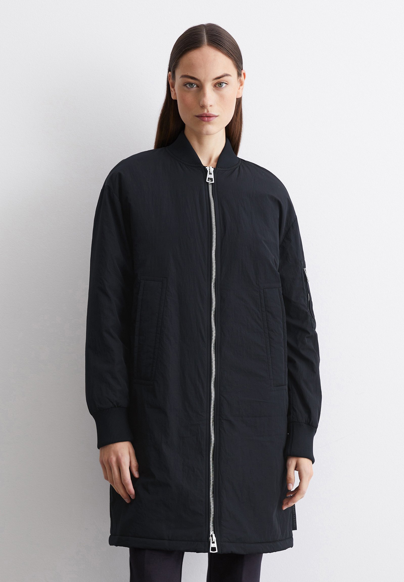 Marc O Polo PADDED WELT POCKETS DETAILS Bomber Tipa Jaka Deep Night Marc O Polo PADDED WELT POCKETS DETAILS Bomber Tipa Jaka Deep Night