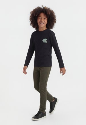 ONLY & SONS junior OSJISAAC REG LONG SLEEVE TEE - Ilgarankovis viršutinės dalies drabužis - black