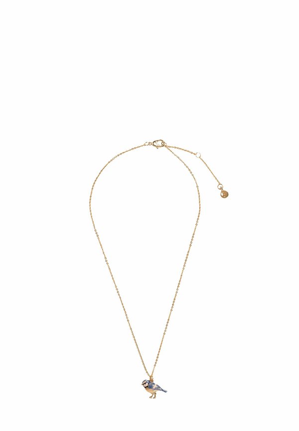 Enamel Blue Tit Necklace - Halskette
