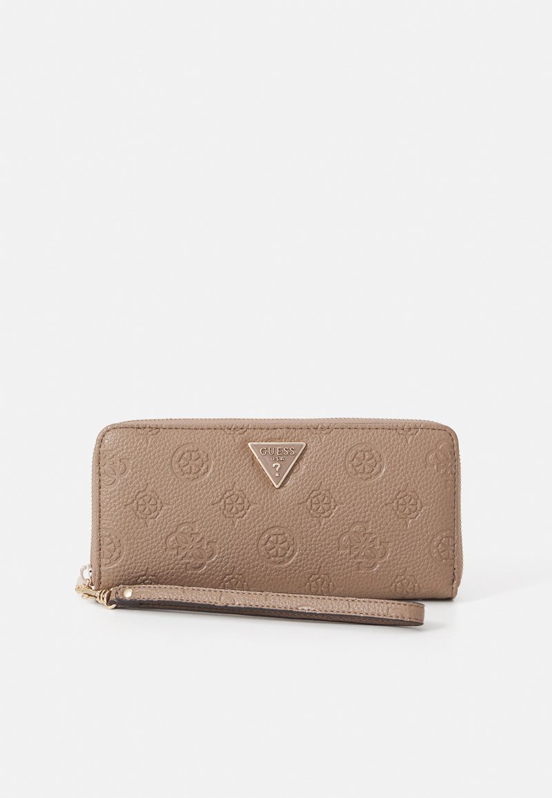 Guess CRESIDIA LARGE ZIP AROUND - Portafoglio - dark taupe