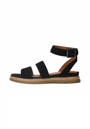 Sandalen met sleehak - schwarz