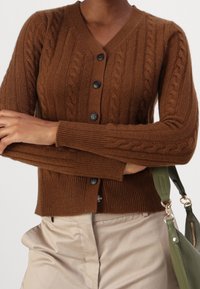 pure cashmere Kardigan - camel
