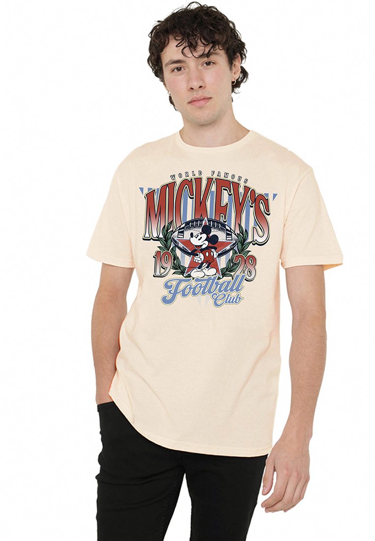 Disney T-shirt print beige