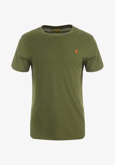 Polo Ralph Lauren CUSTOM SLIM FIT JERSEY CREWNECK T-SHIRT - T-shirt básica - supply olive
