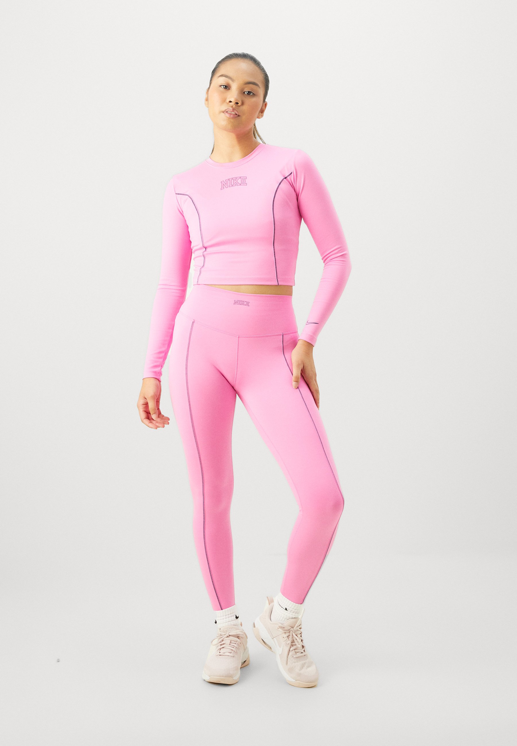 nike one pink leggings