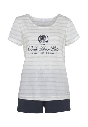 LASCANA SUITE SHORTY - Pyjama - lt grey stri
