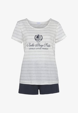 LASCANA, SUITE SHORTY - Pyjama - lt grey stri