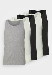 5 PACK - Φανέλα - 802 - black_102 - grey_001 - white