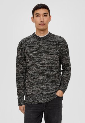 AUS EFFEKTGARN - Strickpullover - schwarz