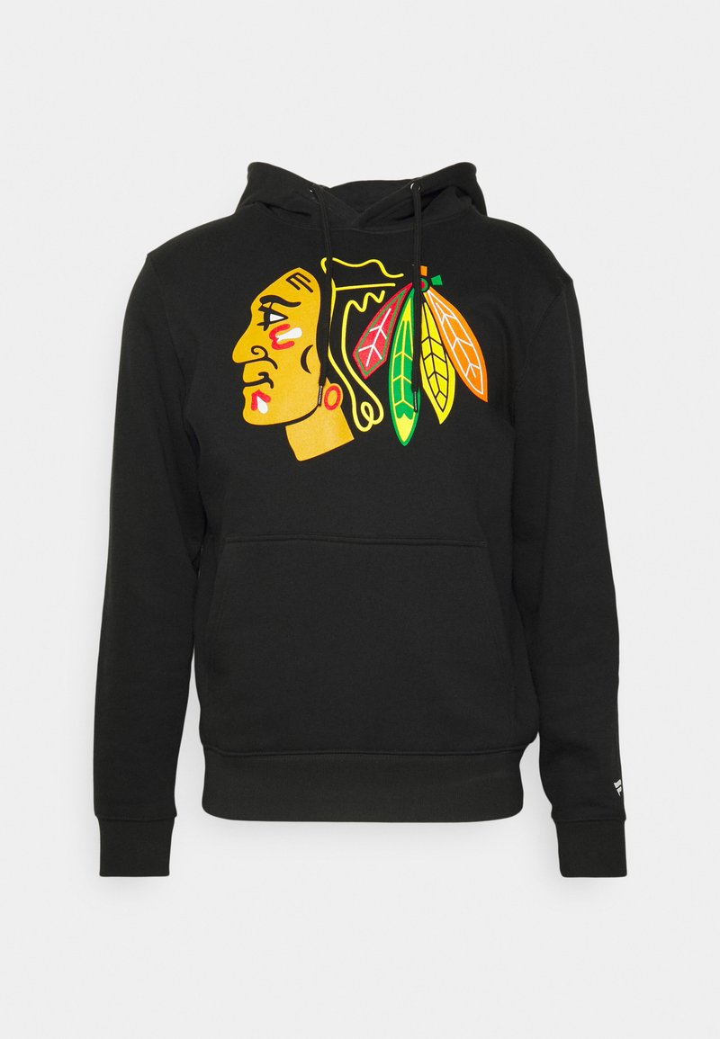 Fanatics NHL CHICAGO BLACKHAWKS PULL OVER HOODIE - Sweat zippé - black/noir  - ZALANDO.FR