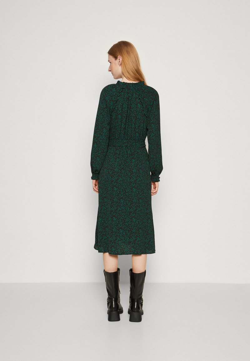 Gap Tall RUFFLE NECK PRINTED MIDI - Day dress - green/dark green - Zalando.ie Gap Tall RUFFLE NECK PRINTED MIDI - Day dress - green/dark green - Zalando.ie