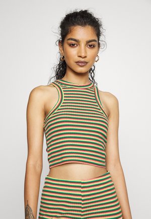 ONLY Petite ONLOFELIA SHORT - Top - strawberry pink/cream gold/pepper green/toffee
