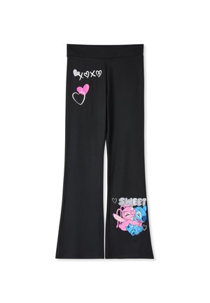 Terranova, LEGGINGS LUNGO CON STAMPA CARTOON E CUORI - Leggings - nero
